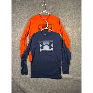 Under Armour Mens HeatGear Long Sleeve Shirt 2-Pack Training Gym Medium